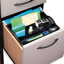 Rubbermaid Plastic Hanging Desk Drawer Organizer, Eight Compartments, 12.5 x 7.75 x 3.25, Black