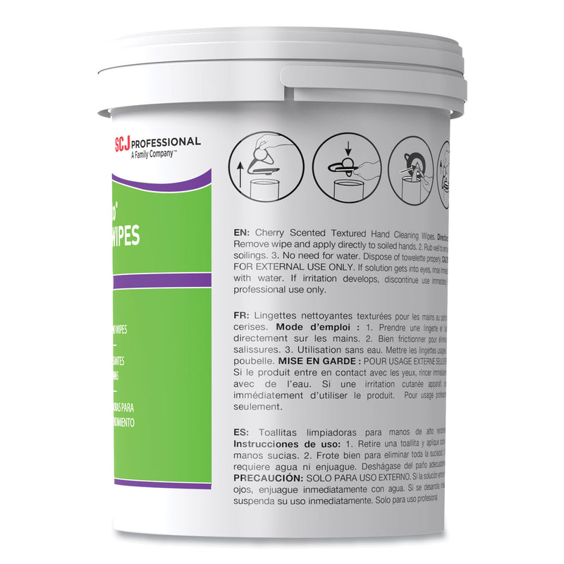 SC Johnson Professional Kresto Cherry Wipes, Cloth, 7.92 x 5.74, Cherry, 70/Pack, 6 Packs/Carton