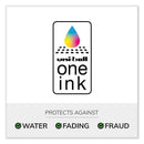 uniball uniONE Gel Pen, Retractable, Medium 0.7 mm, Inspirational Ink-Color Assortment, White Barrel, 8/Pack