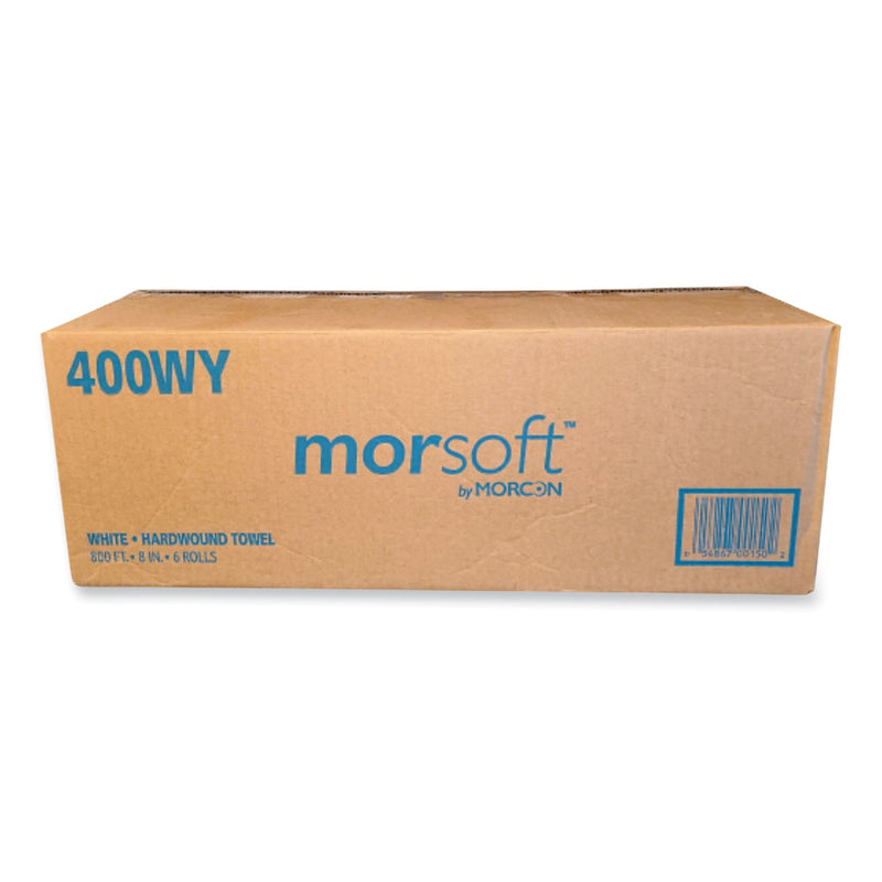 Morcon Tissue Morsoft Controlled Towels, Y-Notch, 8" x 800 ft, White, 6/Carton