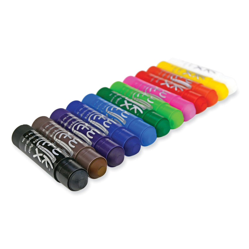 The Pencil Grip Kwik Stick Tempera Paint, 3.5", Assorted Colors, 24/Pack