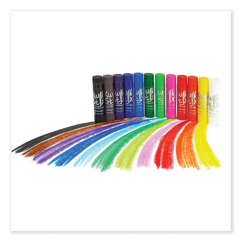 The Pencil Grip Kwik Stick Tempera Paint, 3.5", Assorted Colors, 24/Pack