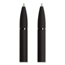 U Brands Monterey Ballpoint Pen, Medium 1 mm, Black Ink, Black Barrel, Dozen