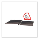 Universal Slant D-Ring View Binder, 3 Rings, 0.5" Capacity, 11 x 8.5, Black