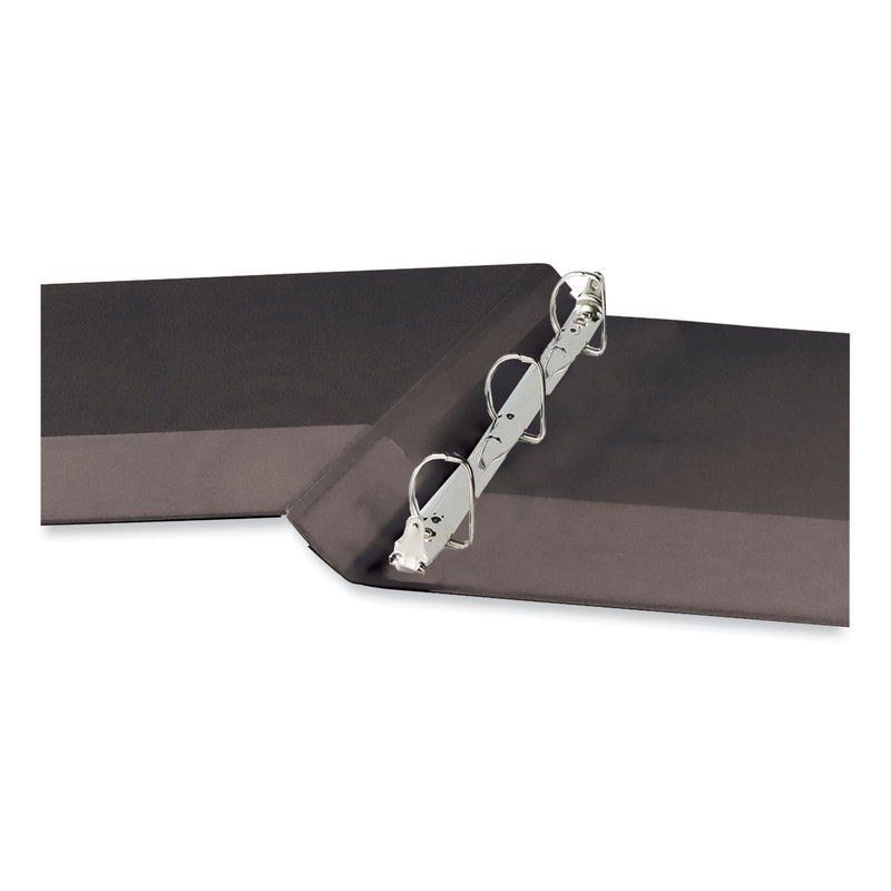 Universal Slant D-Ring View Binder, 3 Rings, 0.5" Capacity, 11 x 8.5, Black