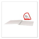 Universal Slant D-Ring View Binder, 3 Rings, 0.5" Capacity, 11 x 8.5, White
