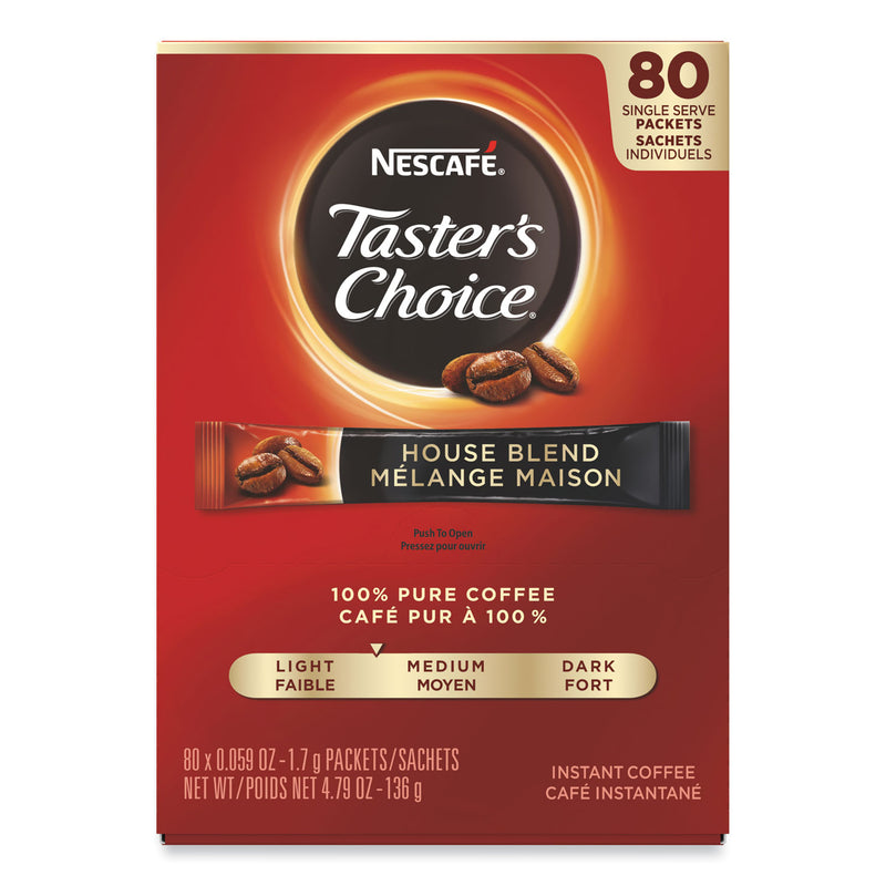 Nescafé Taster's Choice Stick Pack, House Blend, 80/Box