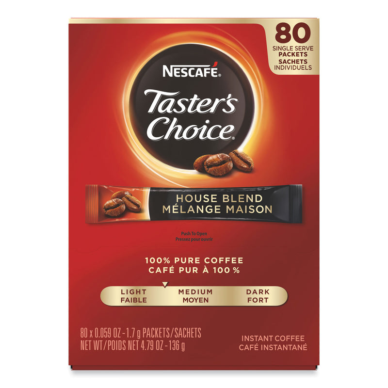 Nescafé Taster's Choice Stick Pack, House Blend, .06 oz, 480/Carton