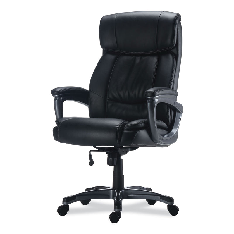 Alera Egino Big and Tall Chair, Supports Up to 400 lb, Black Seat/Back, Black Base