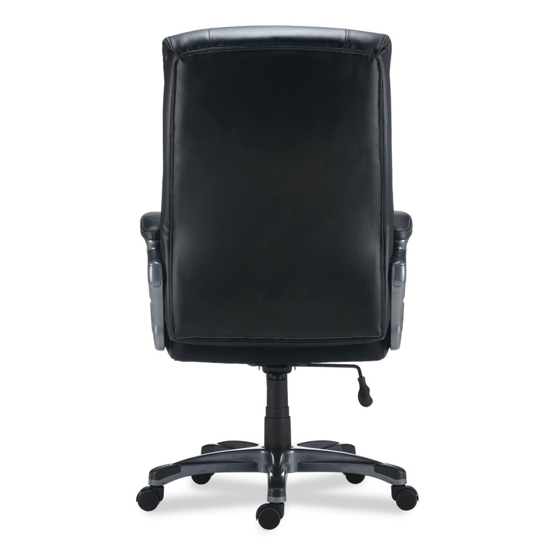 Alera Egino Big and Tall Chair, Supports Up to 400 lb, Black Seat/Back, Black Base