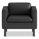 HON Parkwyn Series Club Chair, 33" x 26.75" x 29", Black Seat/Back, Black Base