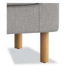 HON Parkwyn Series Club Chair, 33" x 26.75" x 29", Gray Seat/Back, Oak Base