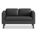 HON Parkwyn Series Loveseat, 53.5w x 26.75d x 29h, Black