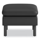 HON Parkwyn Ottoman, 23" x 23" x 17.5", Black Seat, Black Base