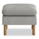 HON Parkwyn Ottoman, 23" x 23" x 17.5", Gray Seat, Oak Base