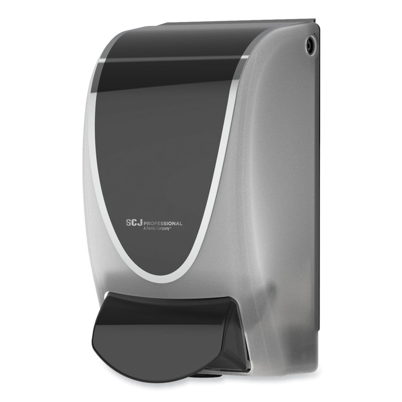SC Johnson Professional Transparent Manual Dispenser, 1 L, 4.92 x 4.5 x 9.25, Black/Chrome, 15/Carton