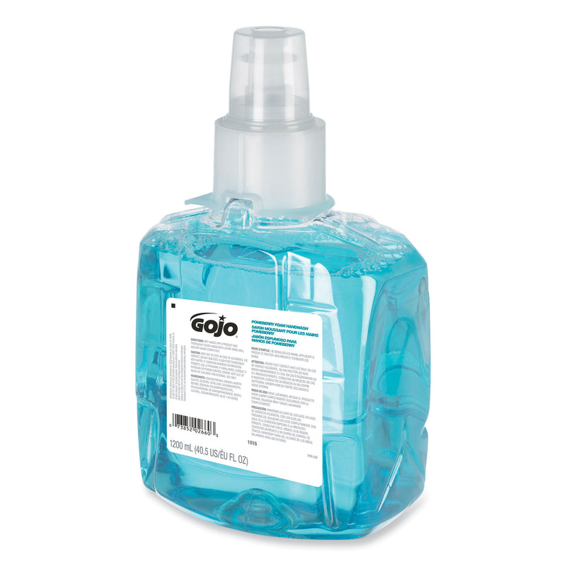 GOJO Pomeberry Foam Handwash Refill, For LTX-12 Dispenser, Pomegranate, 1,200 mL Refill, 2/Carton