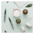 Zebra F-402 Ballpoint Pen, Retractable, Fine 0.7 mm, Black Ink, Stainless Steel/Black Barrel