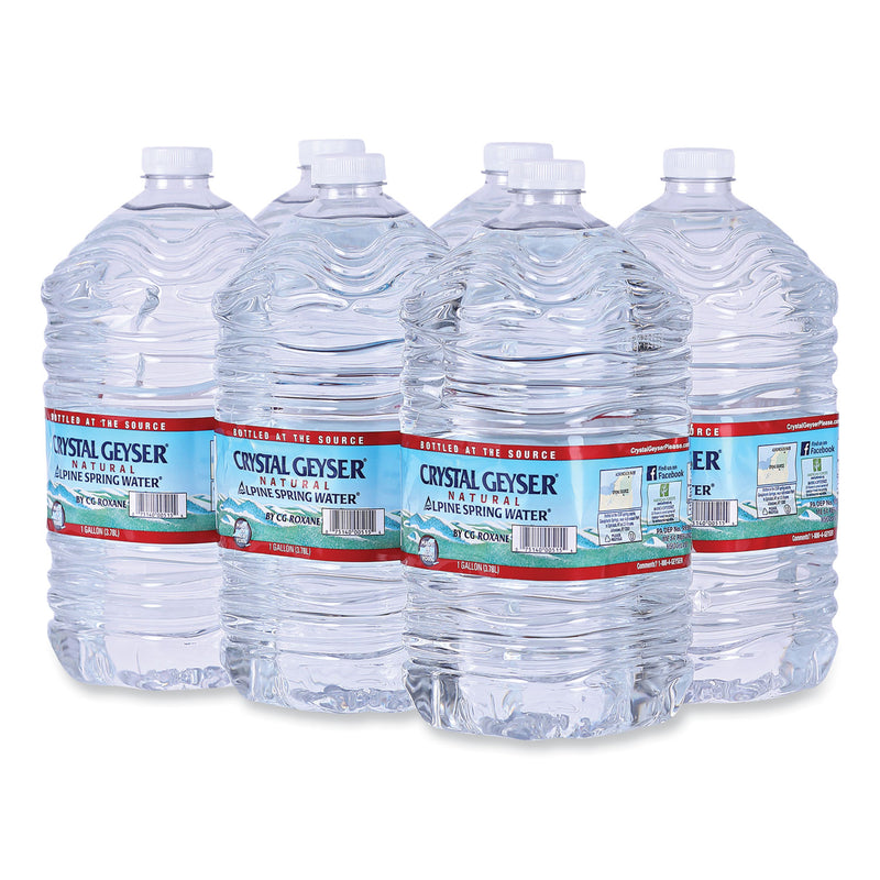 Crystal Geyser Alpine Spring Water, 1 Gal Bottle, 6/Case