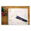 Zebra Z-Grip Ballpoint Pen, Retractable, Medium 1 mm, Black Ink, Clear Barrel, 12/Pack