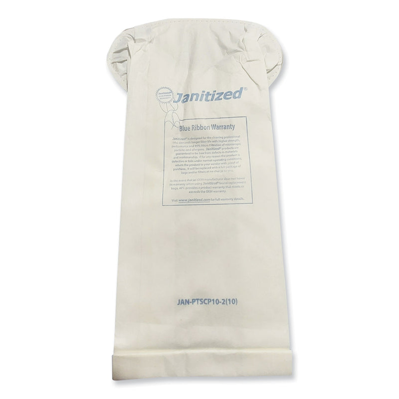 Janitized Vacuum Filter Bags Designed to Fit ProTeam Super Coach Pro 10, 100/CT