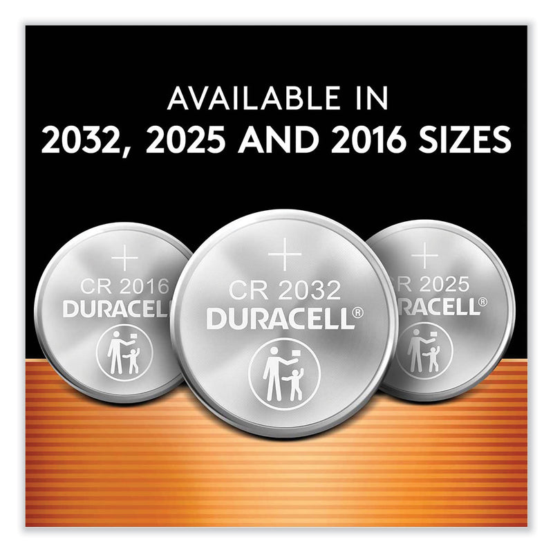 Duracell Lithium Coin Batteries With Bitterant, 2032, 6/Pack