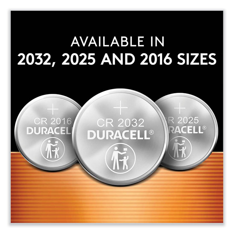 Duracell Lithium Coin Batteries With Bitterant, 2025, 4/Pack