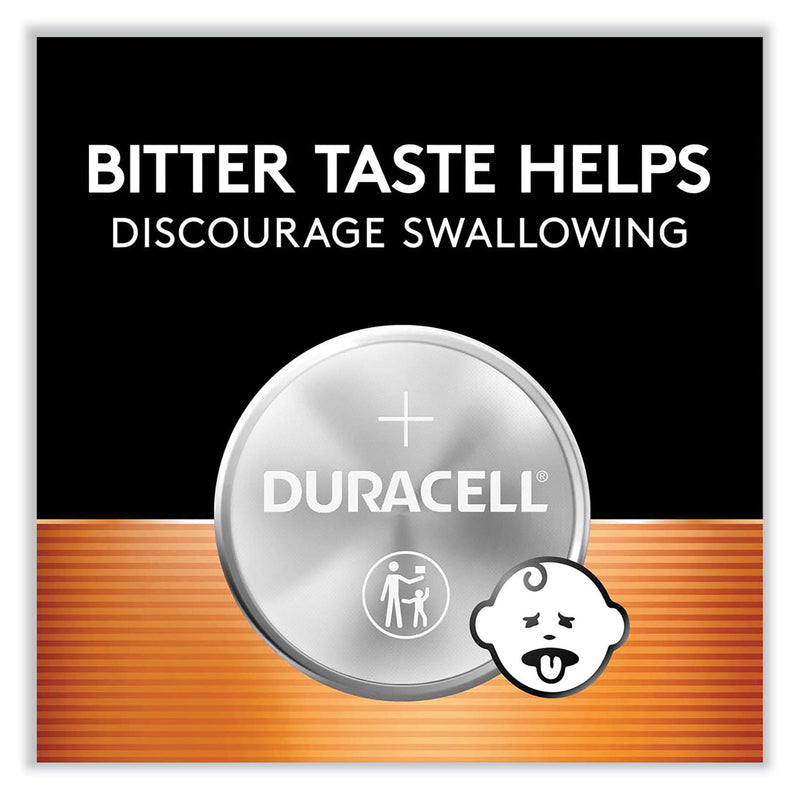 Duracell Lithium Coin Batteries With Bitterant, 2025, 4/Pack