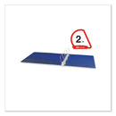Universal Slant D-Ring View Binder, 3 Rings, 2" Capacity, 11 x 8.5, Navy Blue