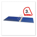 Universal Slant D-Ring View Binder, 3 Rings, 3" Capacity, 11 x 8.5, Navy Blue