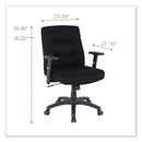 Alera Kesson Series Petite Office Chair, Supports Up to 300 lb, 17.71" to 21.65" Seat Height, Black