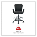 Alera Mota Series Big and Tall Stool, Supports Up to 450 lb, 28.74" to 32.67" Seat Height, Black