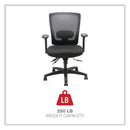 Alera Envy Series Mesh Mid-Back Multifunction Chair, Supports Up to 250 lb, 17" to 21.5" Seat Height, Black