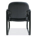 Alera Genaro Series Half-Back Sled Base Guest Chair, 25" x 24.80" x 33.66", Black