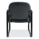 Alera Genaro Series Half-Back Sled Base Guest Chair, 25" x 24.80" x 33.66", Black