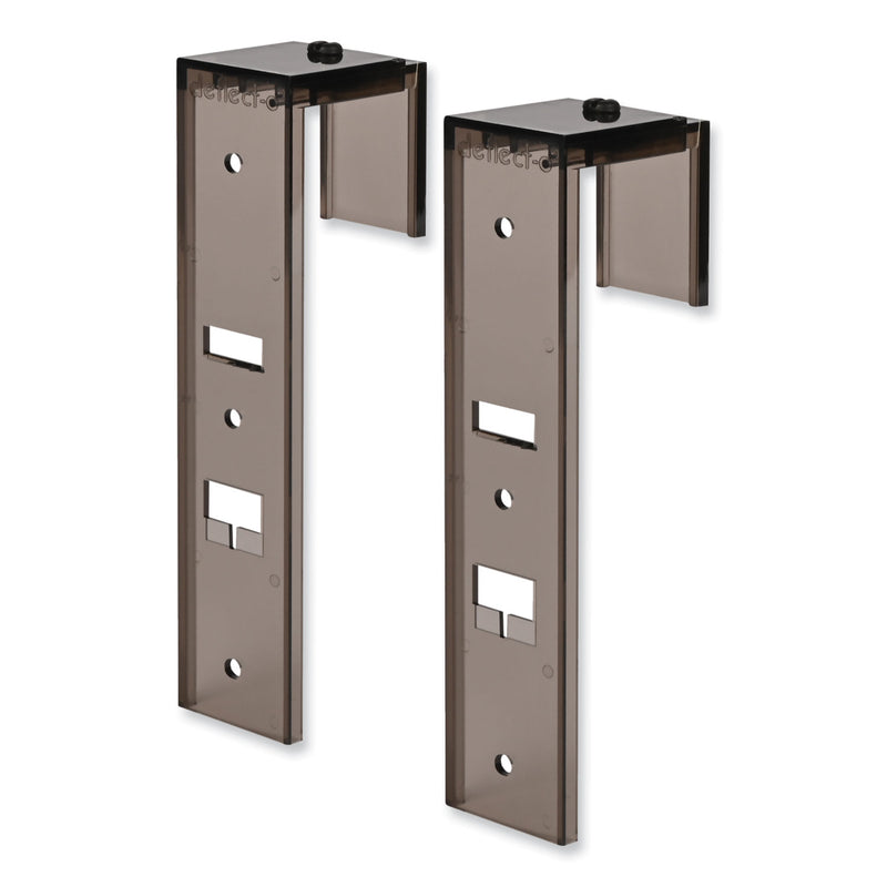 deflecto DocuPocket Three-Pocket File Partition Set, 3 Sections, Letter Size, 13" x 7" x 20", Smoke, 3/Set