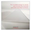 deflecto EconoMat All Day Use Chair Mat for Hard Floors, 45 x 53, Rectangular, Clear
