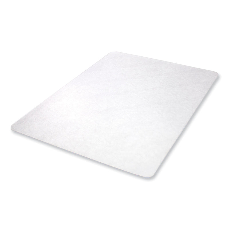 deflecto EconoMat All Day Use Chair Mat for Hard Floors, 45 x 53, Rectangular, Clear