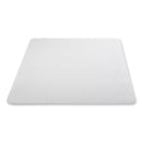 deflecto EconoMat All Day Use Chair Mat for Hard Floors, 45 x 53, Rectangular, Clear