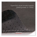 deflecto SuperMat Frequent Use Chair Mat for Medium Pile Carpet, 36 x 48, Rectangular, Black