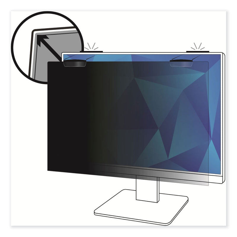 3M COMPLY Magnetic Attach Privacy Filter for 24" Widescreen Monitor, 16:9 Aspect Ratio
