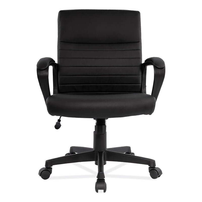 Alera Breich Series Manager Chair, Supports Up to 275 lbs, 16.73" to 20.39" Seat Height, Black Seat/Back, Black Base
