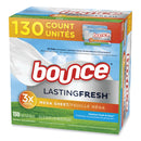 Bounce Fabric Softener Sheets, Outdoor Fresh and Clean, 130 Sheets/Box, 3 Boxes/Carton