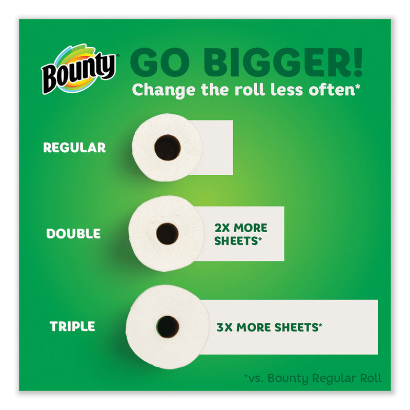 Bounty Select-a-Size Kitchen Roll Paper Towels, 2-Ply, 5.9 x 11, White, 74 Sheets/Roll, 12 Rolls/Carton