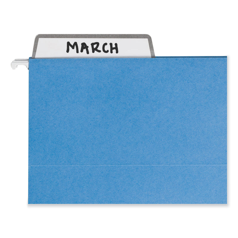 Smead Colored Hanging File Folders with ProTab Kit, Letter Size, 1/3-Cut, Blue