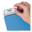 Smead Colored Hanging File Folders with ProTab Kit, Letter Size, 1/3-Cut, Blue
