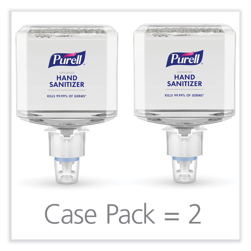PURELL Advanced Hand Sanitizer Foam, For ES6 Dispensers, 1,200 mL Refill, , Clean Scent 2/Carton