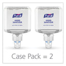 PURELL Advanced Hand Sanitizer Foam, For ES8 Dispensers, 1,200 mL, Clean Scent, 2/Carton
