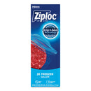 Ziploc Zipper Freezer Bags, 1 gal, 2.7 mil, 9.6" x 12.1", Clear, 28/Box