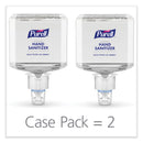 PURELL Advanced Hand Sanitizer Foam, For ES4 Dispensers, 1,200 mL Refill, Refreshing Scent, 2/Carton